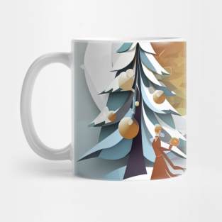 Christmas abstract art Mug